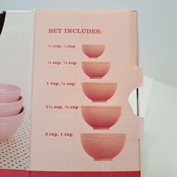 NEW Goodcook Sweet Creations 5pc Prep Bowl Set Pink Breast Cancer set - Picture 6 of 6